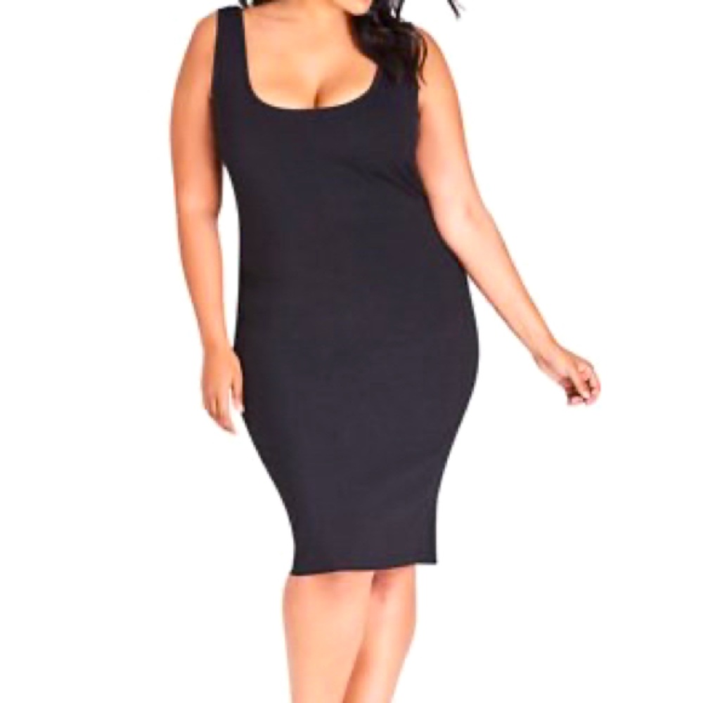 City chic basic body con dress